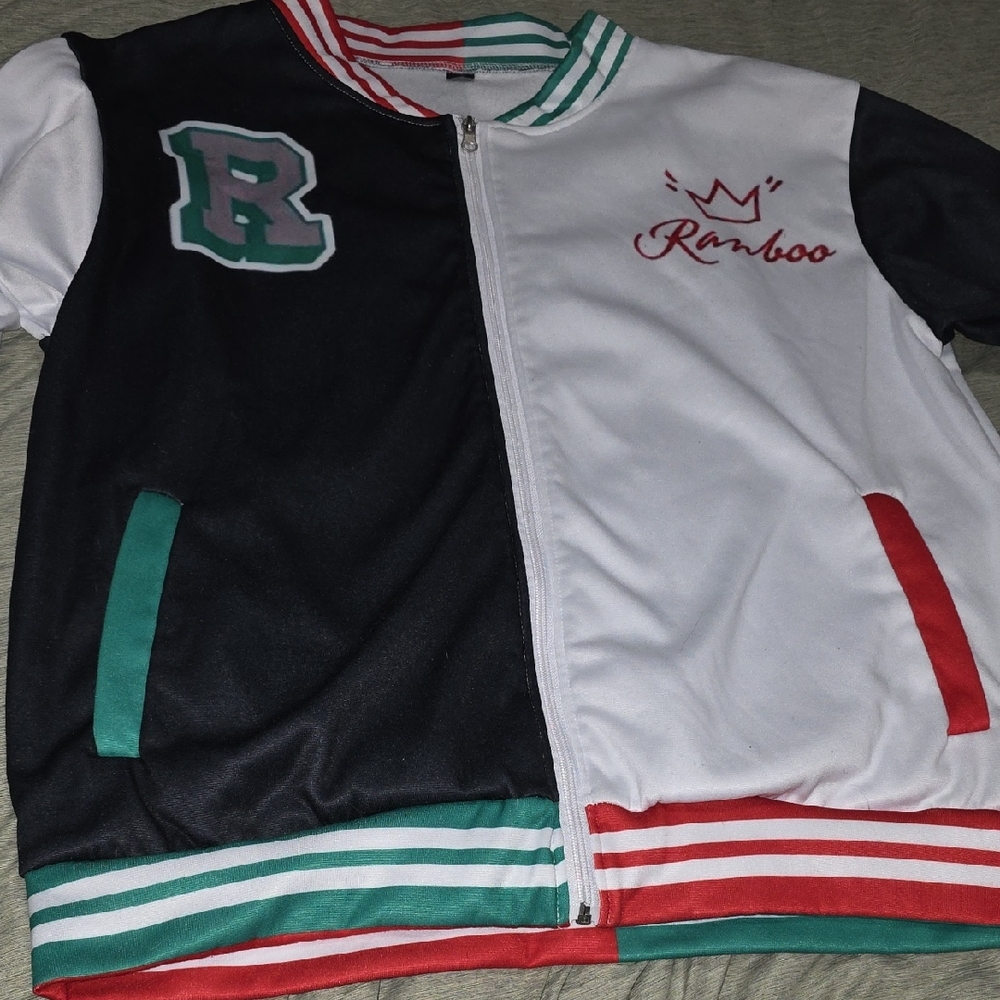 💫3 For $30🍒Varsity Jacket - Black, White, and Red